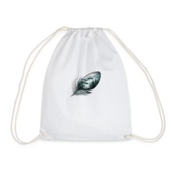 Plume de la faune - Sac de sport léger - blanc - Devant