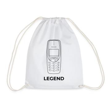 Legend mobile phone - Drawstring Bag - white - Front