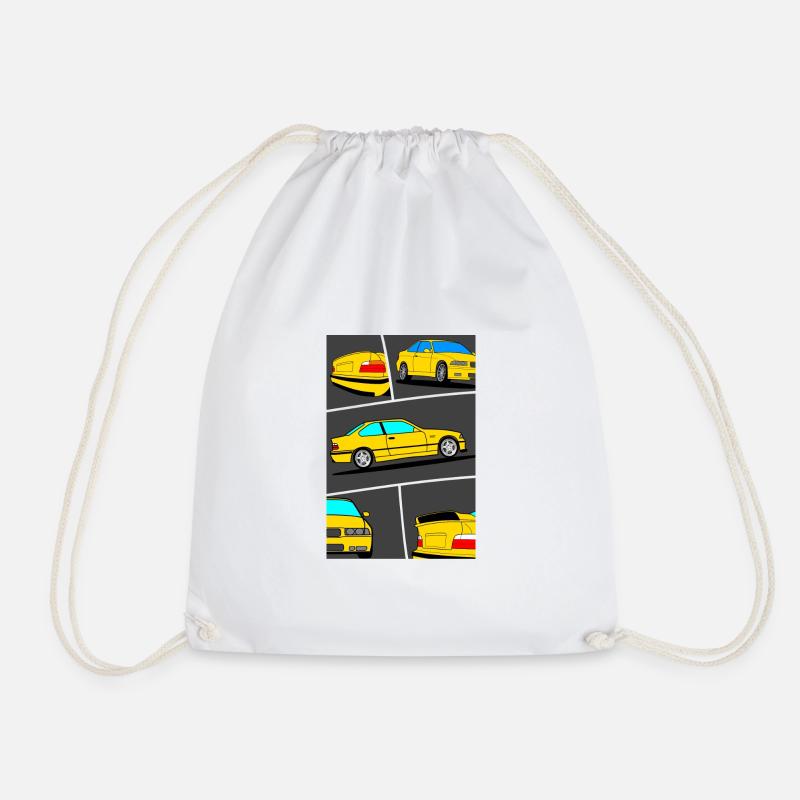 E36 - Drawstring Bag - white