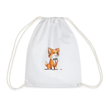 Chic Dog - Collie - Drawstring Bag - white - Front