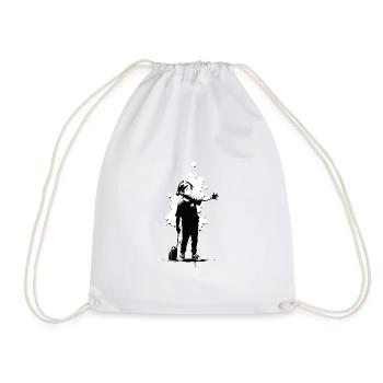 Street Art Girl 23251 - Drawstring Bag - white - Front