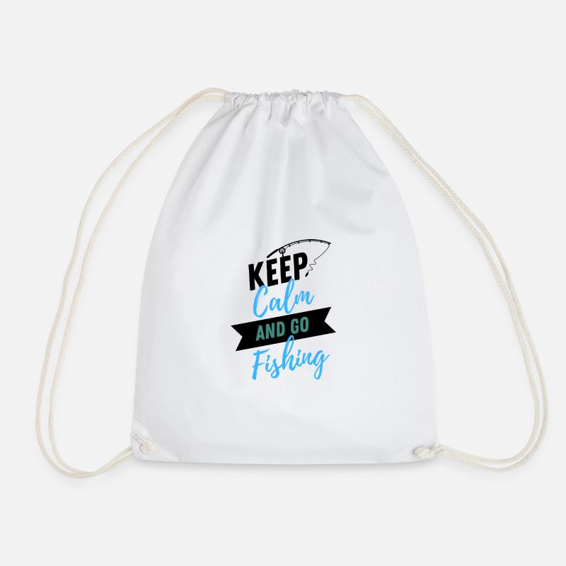 Keep Calm - Drawstring Bag - white