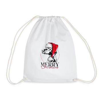 Santa MAGYAR VIZSLA Chiens de Noël Chien Wilsigns - Sac de sport léger - blanc - Devant