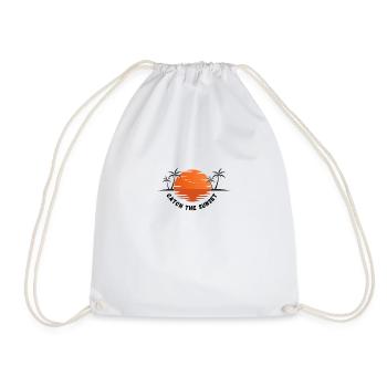 Catch the Sunset - Drawstring Bag - white - Front