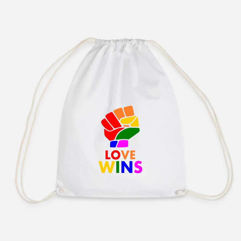 Love wins - Turnbeutel - Weiß