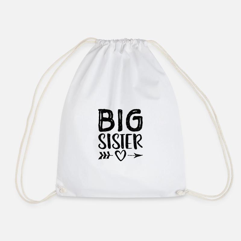 Big Sister - Schwester - Turnbeutel - Weiß