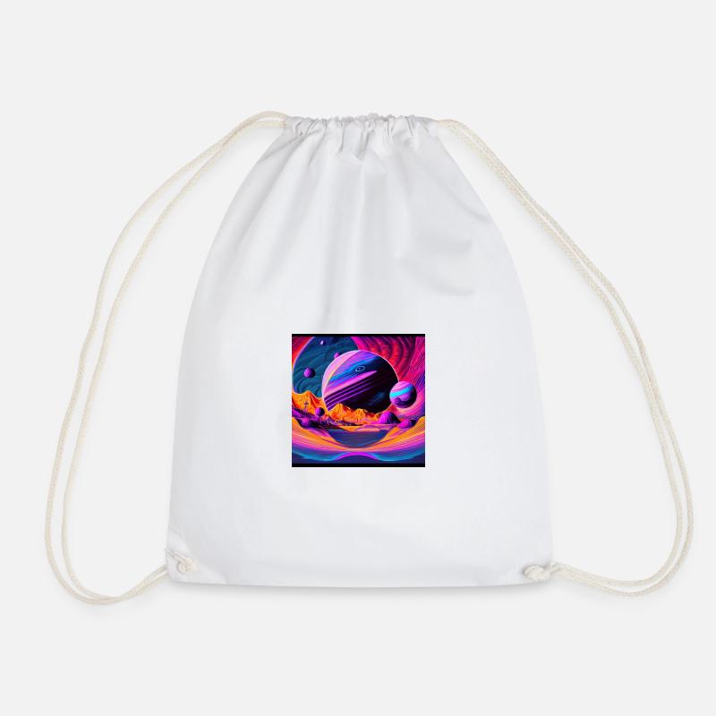 Space fantasy - Drawstring Bag - white