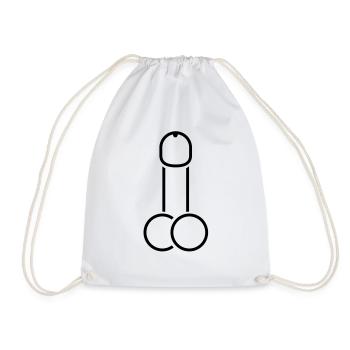 dick_design_r1 - Turnbeutel - Weiß - Vorne