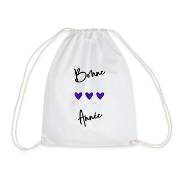 BONNE ANNEE. SAINT SYLVESTRE. NOUVELLE ANNÉE - Sac de sport léger - blanc - Devant