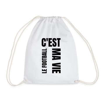 Le football c est ma vie - Sac de sport léger - blanc - Devant