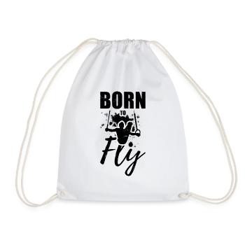 Born To Fly Graphic Acrobatics Acrobat Gymnastics - Turnbeutel - Weiß - Vorne