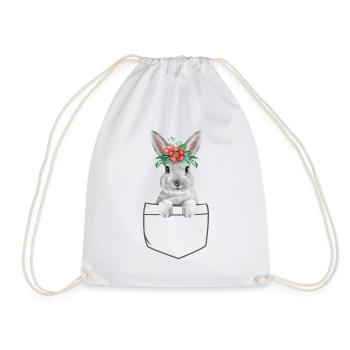 in your pocket Easter - Drawstring Bag - white - Front