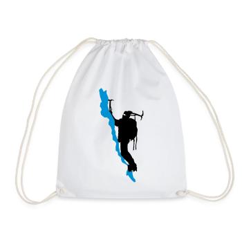 alpinist_1 - Drawstring Bag - white - Front