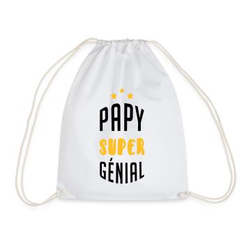 Papy Papi Grand-Père Retraite famille - Sac de sport léger - blanc - Devant
