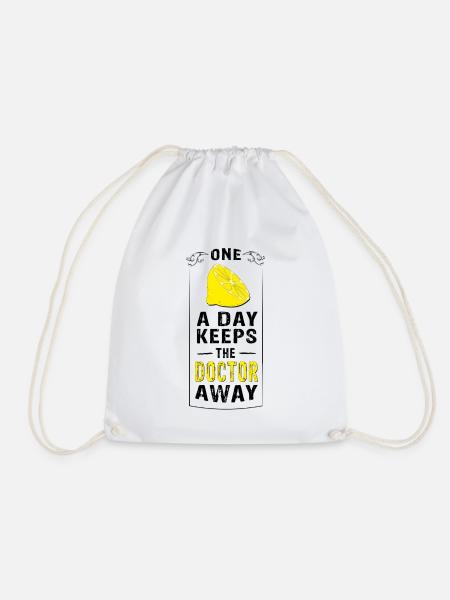 ONE CITRONE a day keeps the doctor away - Turnbeutel - Weiß