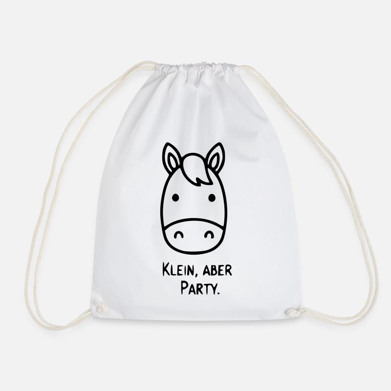 Süßes Pferd | Klein, aber Party! - Turnbeutel - Weiß
