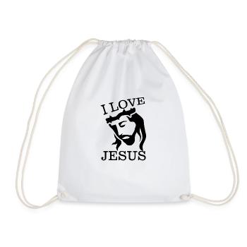 Jésus Christ God Faith - Sac de sport léger - blanc - Devant