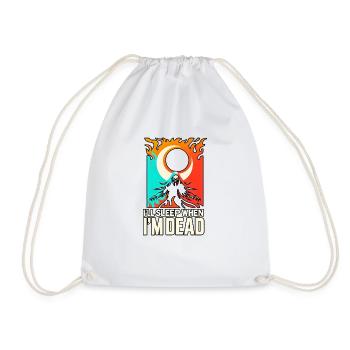 I'll Sleep When I'm Dead 5 - Drawstring Bag - white - Front