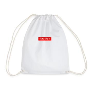 Old School Music Genre Cool Gift Dance Fun Hip - Drawstring Bag - white - Front