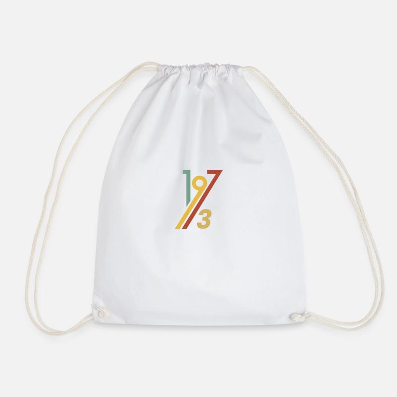 Retro 1973 Cool 70s Throwback Old School Vintage - Turnbeutel - Weiß