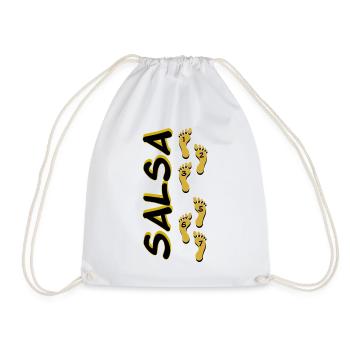 Salsa Footprint - Drawstring Bag - white - Front