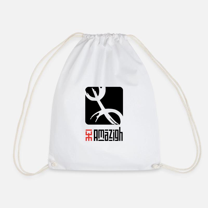 Amazigh - Drawstring Bag - white