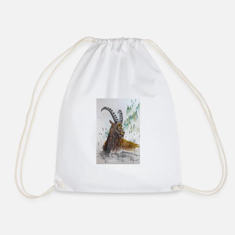 Steinbock Capricorn - Turnbeutel - Weiß