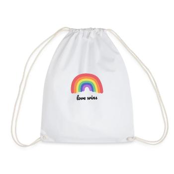 L’amour l’emporte - Sac de sport léger - blanc - Devant