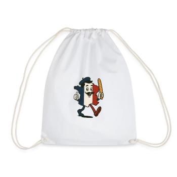 France - Drawstring Bag - white - Front
