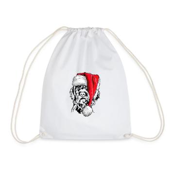 Père Noël allemand Chiens de Noël Wilsigns - Sac de sport léger - blanc - Devant