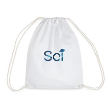 "Sci" Scicraft Server Merchandise - Drawstring Bag - white - Front