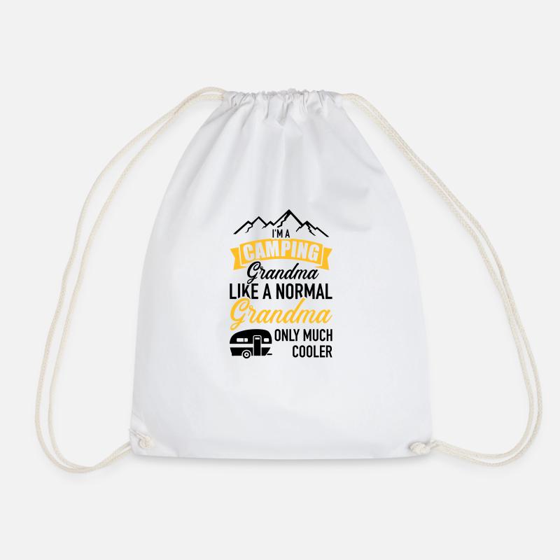 Caravan - Drawstring Bag - white