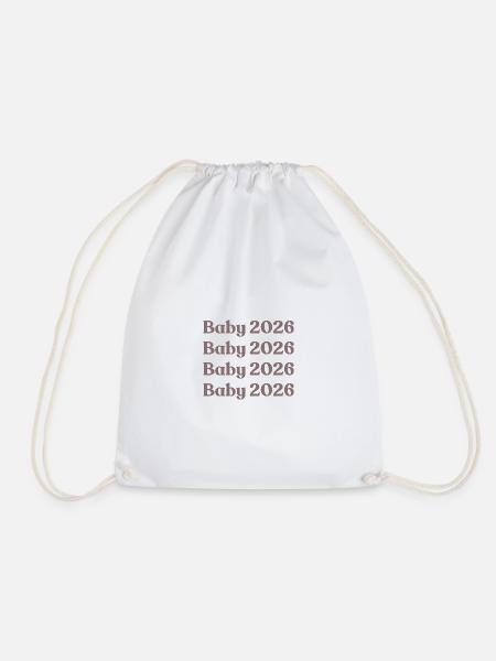 Baby 2026 - Drawstring Bag - white