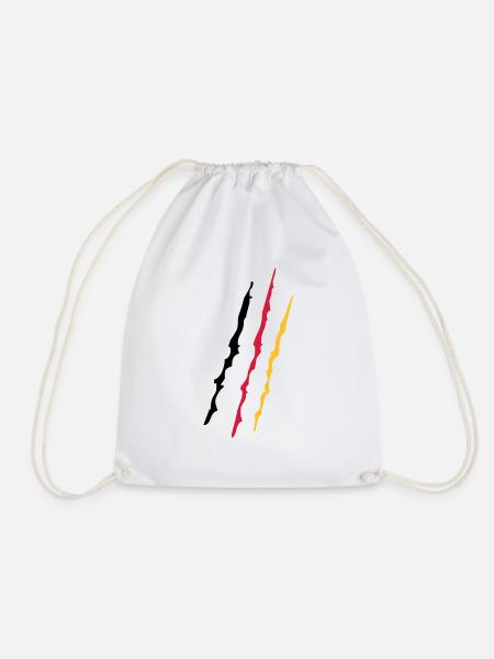Germany - Drawstring Bag - white