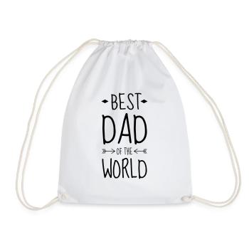 Dad Daddy Papa Vati Vater Father's Day Baby - Drawstring Bag - white - Front