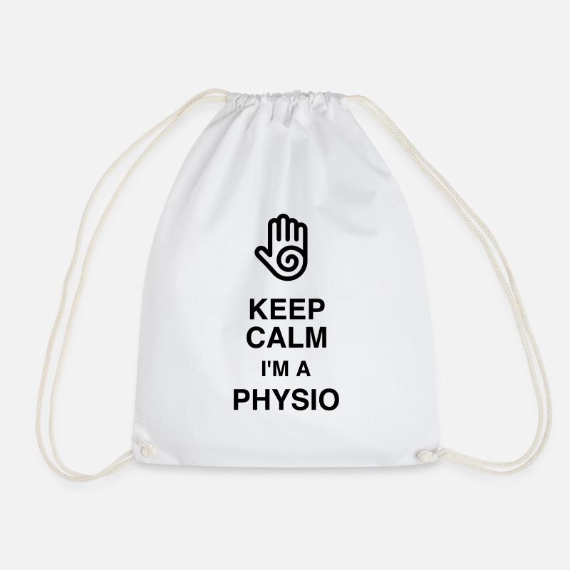 Physiotherapy Physio Krankengymnast Kiné Doctor - Drawstring Bag - white