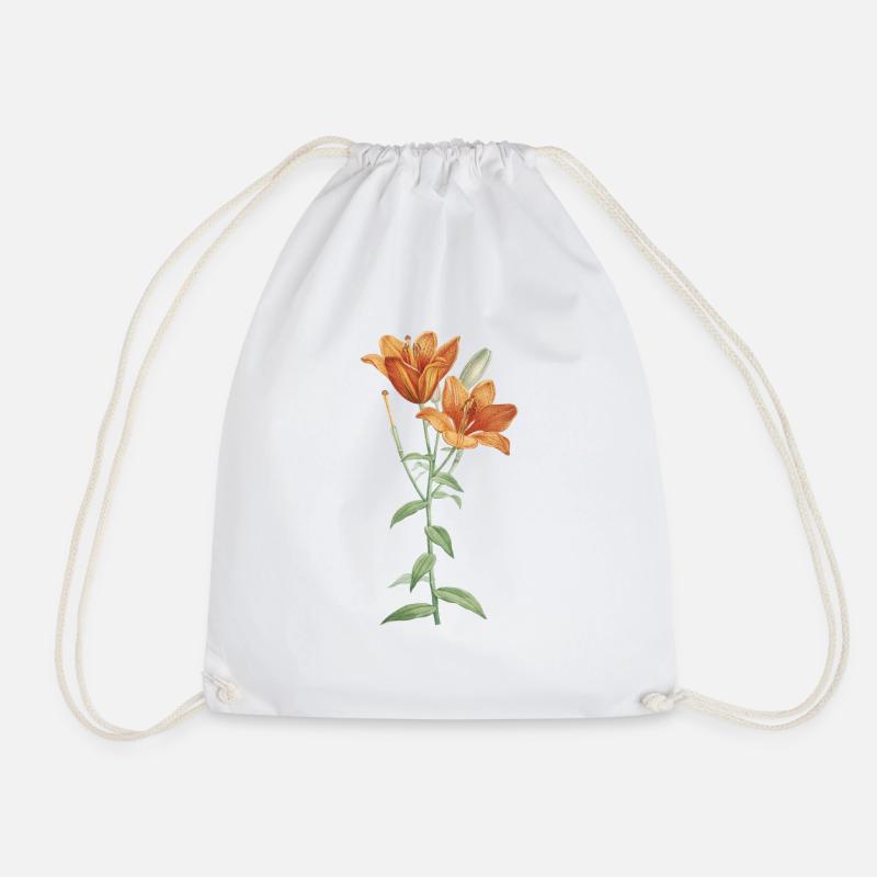 lily - Drawstring Bag - white