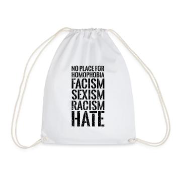 No place for homophobia cadeau droits de l’homme - Sac de sport léger - blanc - Devant