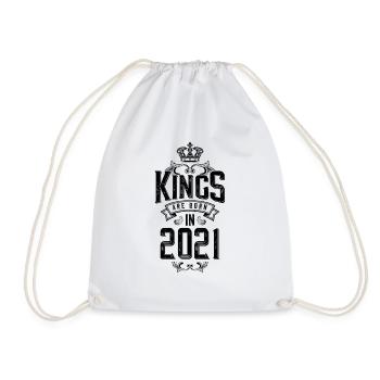 kings are born 2021 - Turnbeutel - Weiß - Vorne