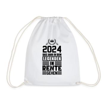 rente 2024 - Turnbeutel - Weiß - Vorne