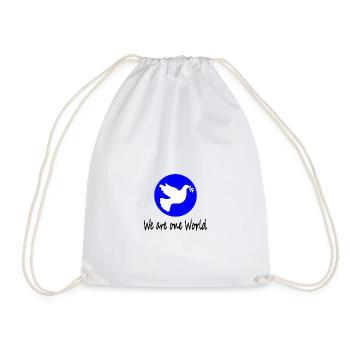 We are one World - Drawstring Bag - white - Front