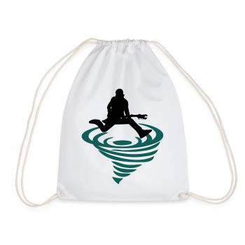 Emblème de la bascule - Sac de sport léger - blanc - Devant