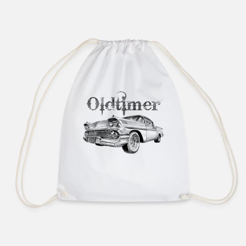 Oldtimer - Drawstring Bag - white