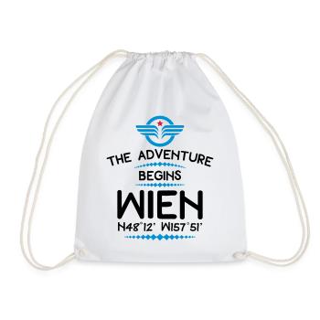 Vienna - Drawstring Bag - white - Front