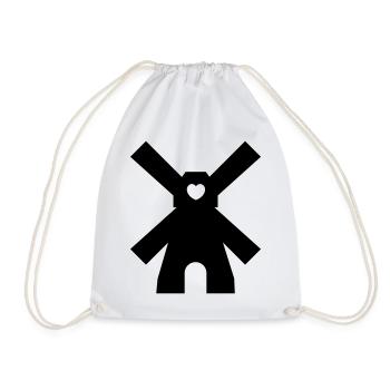 windmill - Drawstring Bag - white - Front