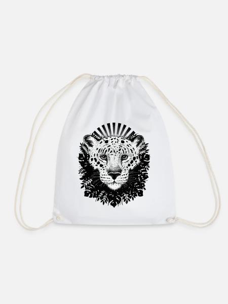 Leopardin - Turnbeutel - Weiß