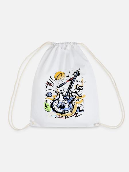 Musik Gitarre Love - Turnbeutel - Weiß