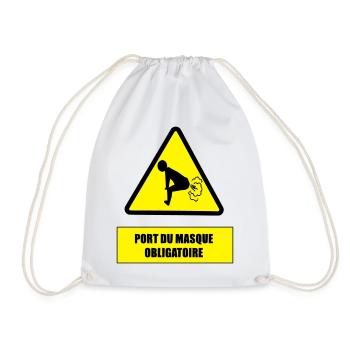 Danger pet - Sac de sport léger - blanc - Devant