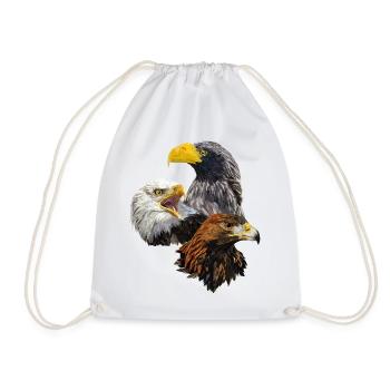 Oiseaux de proie - Sac de sport léger - blanc - Devant