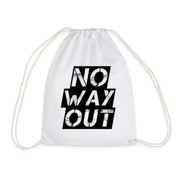 Kein Ausweg: No Way Out - Turnbeutel - Weiß - Vorne